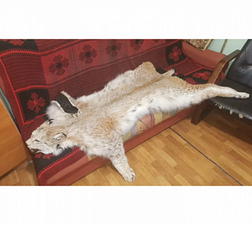 Фото Ковер из рыси 140 см с когтями