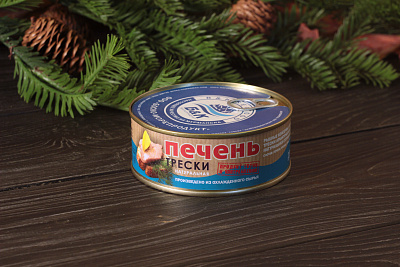 Превью Печень трески (металлическая банка 230 грамм)